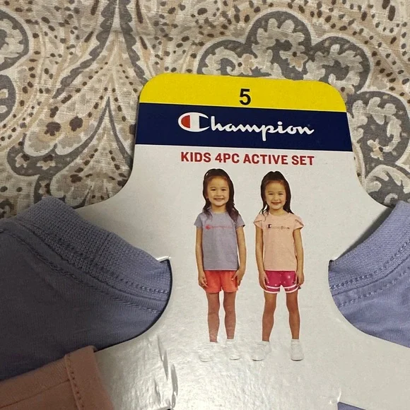 Champion Girls Pastel 4 Pieces Active Set size 5 - Picture 2 of 4